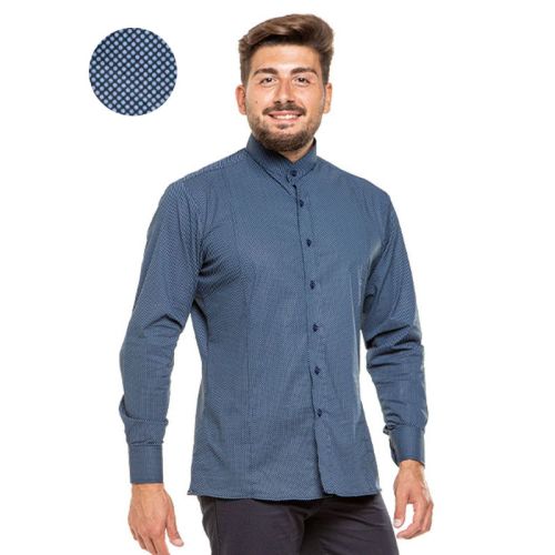 E092 | Camicia Uomo Collo Coreano