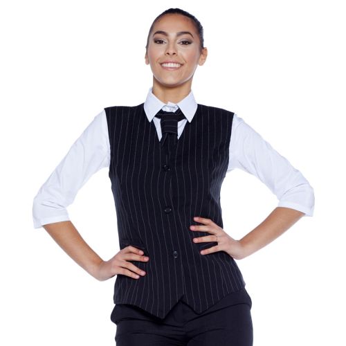 L123 | Gilet Donna Gessato e Foderato L123 | Gilet Donna Gessato e Foderato