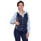L454 | Grembiule Gilet in Jeans ed Ecopelle