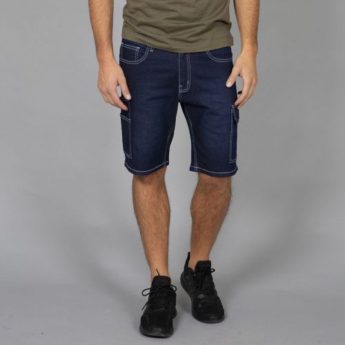 DAKOTA | Pantalone corto multitasche jeans elasticizzato