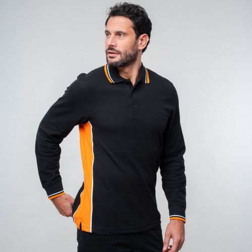 MALTA | Polo manica lunga bicolore