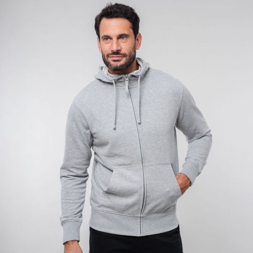 NEBRASKA MAN | Felpa leggera cappuccio e zip