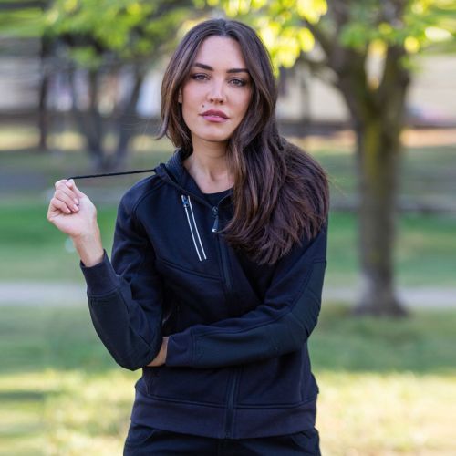 POLONIA LADY | Felpa con cappuccio e zip lunga donna POLONIA LADY | Felpa con cappuccio e zip lunga donna