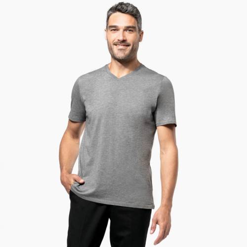 K3002 | T-shirt supima uomo collo a v