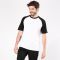 K330 | T-shirt  baseball uomo bicolore