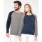 K491 | Felpa girocollo bio raglan uomo bicolore