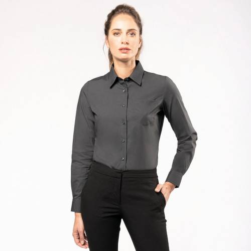 K542 | Camicia  donna maniche lunghe popeline