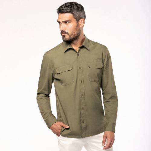 K590 | Camicia safari a maniche lunghe K590 | Camicia safari a maniche lunghe