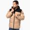 K6163 | Parka imbottito bicolore con cappuccio unisex
