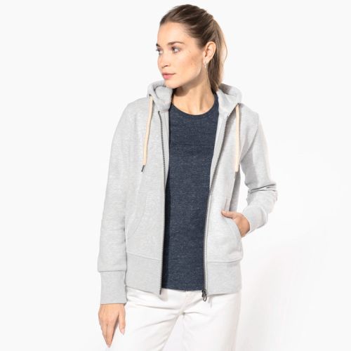 KV2307 | Felpa vintage donna cappuccio e zip