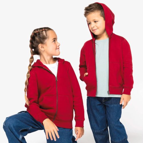 NS405 | Felpa Bambino Ecosostenibile Cappuccio e Zip