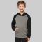 PA370 | Felpa bambino bicolore con cappuccio