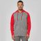 PA380 | Felpa adulto bicolore con cappuccio e zip