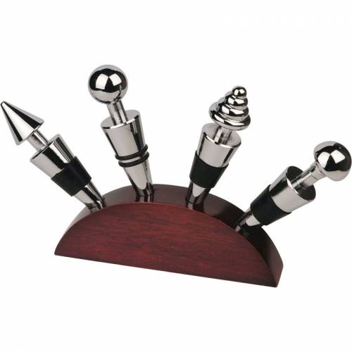 L19014 | Set tappi per bottiglia in legno e metallo