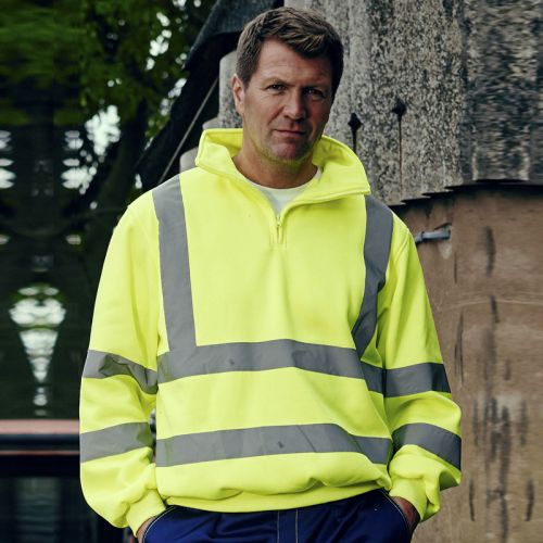 HVK06 | Pile hi-vis con zip 1/4