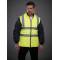 HV008SL | Giacca trapuntata hi-vis con maniche staccabili