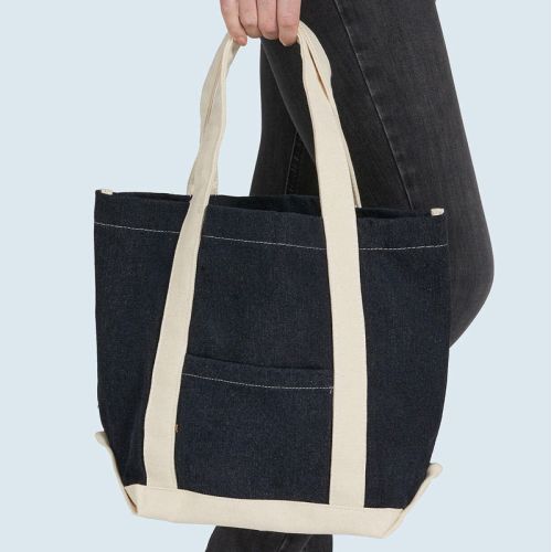 CA-3828 | Canvas denim shopper