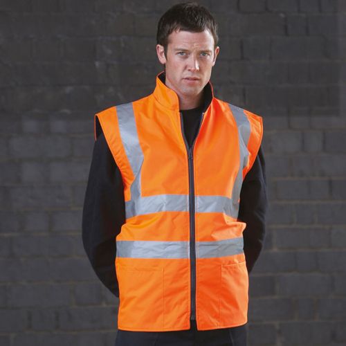 HV008F | Gilet in pile reversibile hi-vis