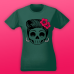 Print072 | T-shirt personalizzata donna - teschio lady chic