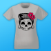 Print072 | T-shirt personalizzata donna - teschio lady chic