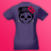 Print072 | T-shirt personalizzata donna - teschio lady chic