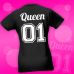 Print083 | T-shirt personalizzata donna - queen