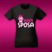 Print090 | T-shirt personalizzata donna - team sposa...