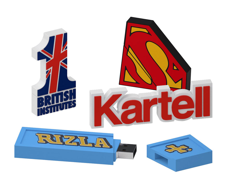 Chiavette usb a forma personalizzata 2D