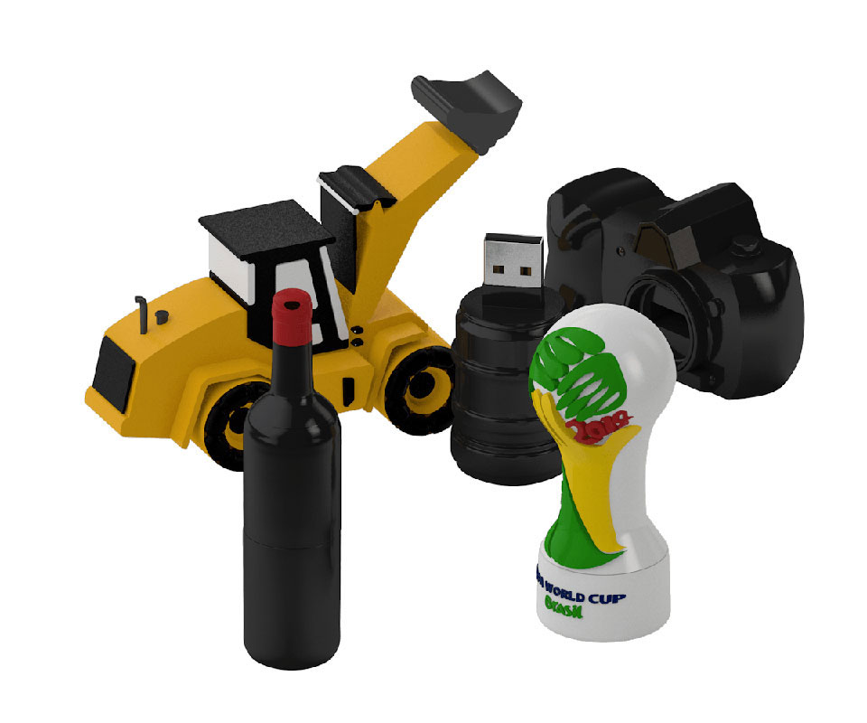 Chiavette usb a forma personalizzata 3D