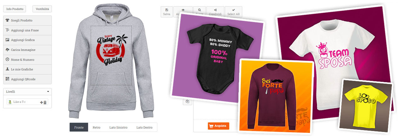 stampa online le tue felpe